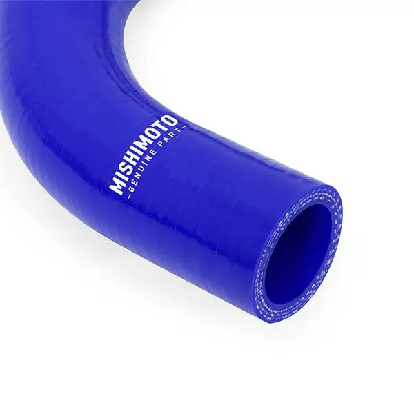 Mishimoto 03-04 Ford F-250/F-350 6.0L Powerstroke Lower Overflow Blue Silicone Hose Kit image 2