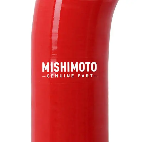 Mishimoto 05-07 Ford F-250/F-350 6.0L Powerstroke Lower Overflow Red Silicone Hose Kit image 3