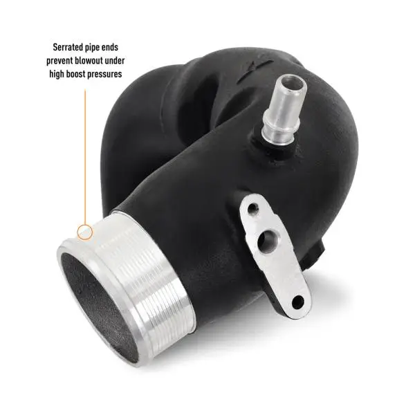Mishimoto 21+ Bronco 2.7L Intercooler Pipe Kit Micro Wrinkle Black image 7