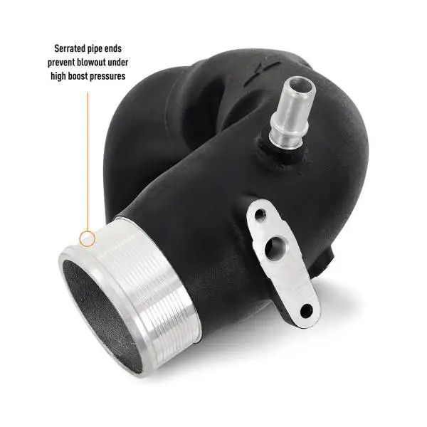 Mishimoto 2021+ Ford Bronco 2.7L High-Mount Intercooler Pipe Upgrade Kit - Wrinkle Black image 6