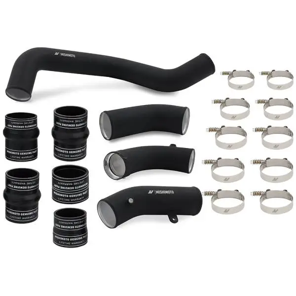 Mishimoto 17-19 GM L5P Duramax Intercooler Kit - Black w/ WBK Pipes image 7