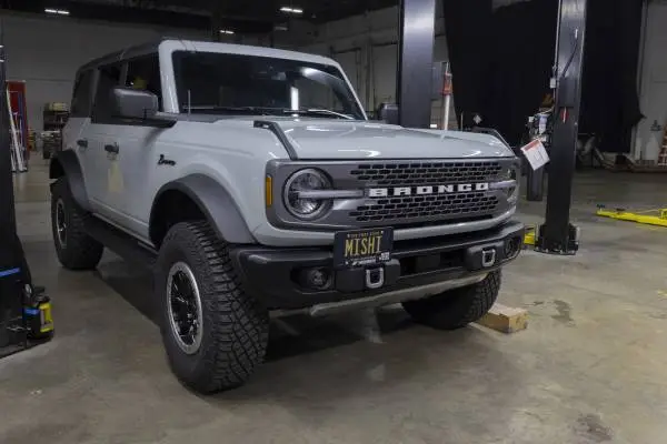 Mishimoto 2022+ Ford Bronco Capable Bumper License Plate Relocation image 7