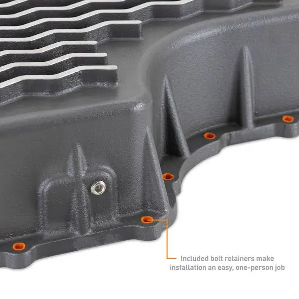 Mishimoto 2011+ Powerstroke 6R140 Transmission Pan - Cast - GR image 3