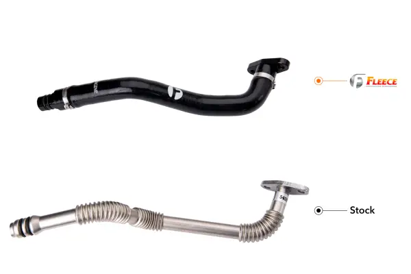 Fleece Performance 19-22 Dodge 2500/3500 6.7L Cummins Turbo Drain Tube Kit image 4