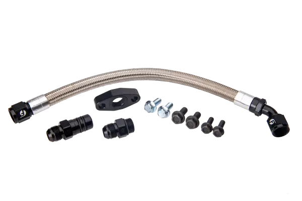 Fleece Performance Universal Cummins Turbo Drain Tube Kit (for 2nd Gen Swaps)