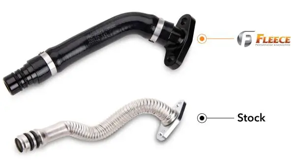Fleece Performance 07-18 Dodge 2500/3500 6.7L Cummins Turbo Drain Tube Kit image 6