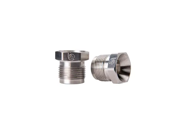 Fleece Performance 03-22 Dodge 2500/3500 5.9L/6.7L Stainless Steel Fuel Supply Tube Nuts image 3