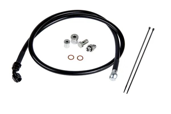Fleece Performance Duramax Remote Turbo Oil Feed Line Kit for 01-16 6.6L Duramax Turbochargers