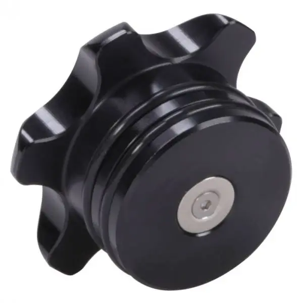 Fleece Performance 13-18 Dodge Cummins Black Anodized Billet Fuel Cap image 2