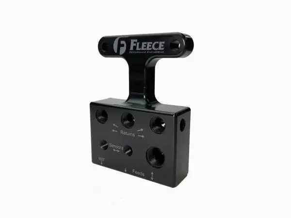 Fleece Performance 03-07 Dodge 5.9L / 07.5-09 6.7L Cummins 3rd Gen Fuel Distribution Block image 4