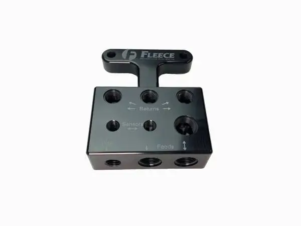 Fleece Performance 03-07 Dodge 5.9L / 07.5-09 6.7L Cummins 3rd Gen Fuel Distribution Block image 5