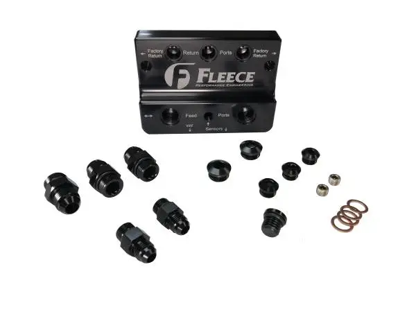 Fleece Performance 10-12 Dodge 6.7L Cummins 4th Gen Fuel Distribution Block image 4