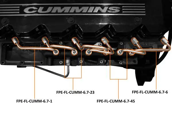 Fleece Performance 07.5-18 Dodge Ram 2500 6.7L Cummins Fuel Injection Line Set image 2