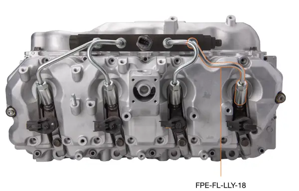 Fleece Performance 04.5-05 GM 2500/3500 Duramax LLY High Pressure Injection Line (No. 1 & 8) image 2