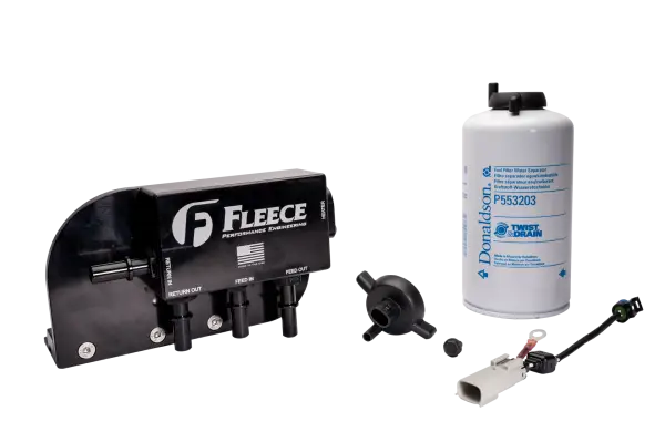 Fleece Performance 17-24 Ford F250-550 Powerstroke Under Bed Fuel Filter Assembly image 5