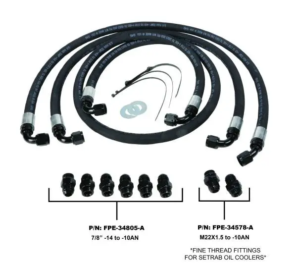 Fleece Performance 06-10 GM Duramax 6.6L LBZ/LMM Allison Transmission Cooler Lines image 2