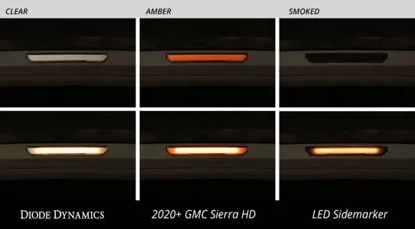Diode Dynamics 20-21 Sierra 2500/3500 HD LED Sequential Sidemarkers - Amber Set image 7