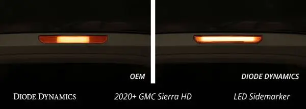 Diode Dynamics 20-21 Sierra 2500/3500 HD LED Sequential Sidemarkers Smoked Set image 5