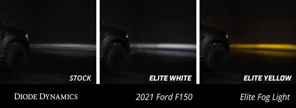 Diode Dynamics 21-23 Ford F-150 Elite Fog Lamps - Yellow image 7