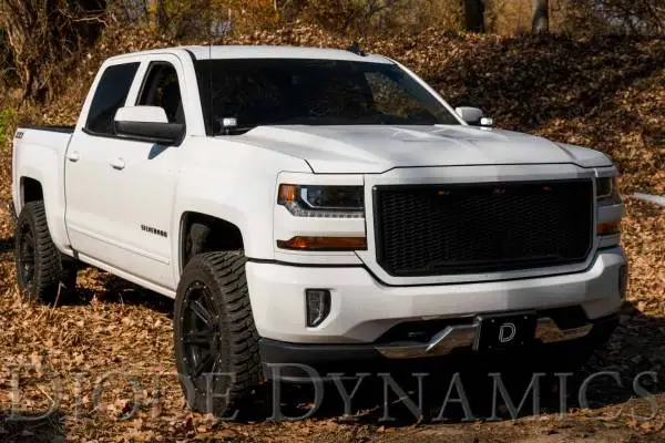 Diode Dynamics 14-19 Silverado/Sierra SS3 LED Ditch Light Kit - Pro White Combo image 3