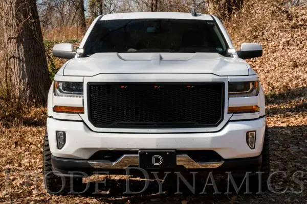 Diode Dynamics 14-19 Silverado/Sierra SSC2 LED Ditch Light Kit - Yellow Pro Combo image 4