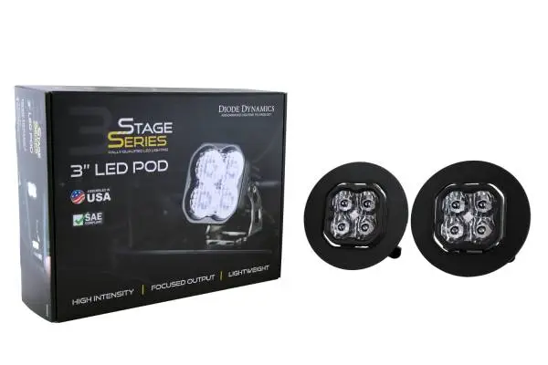 Diode Dynamics SS3 Sport Type GM-5 Kit ABL - Yellow SAE Fog image 4