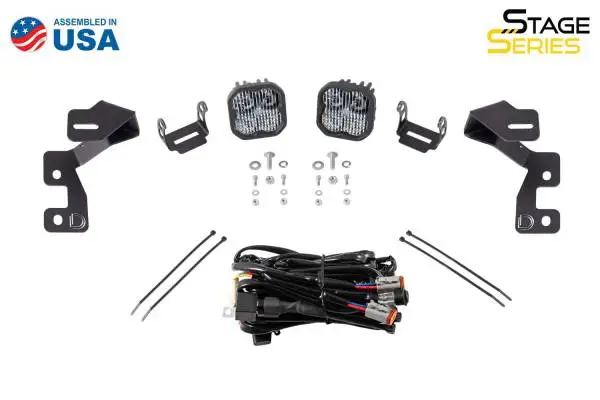 Diode Dynamics 2021 Ford Bronco Stage Series 2in LED Ditch Light Kit - Sport Yellow Pro Combo image 9