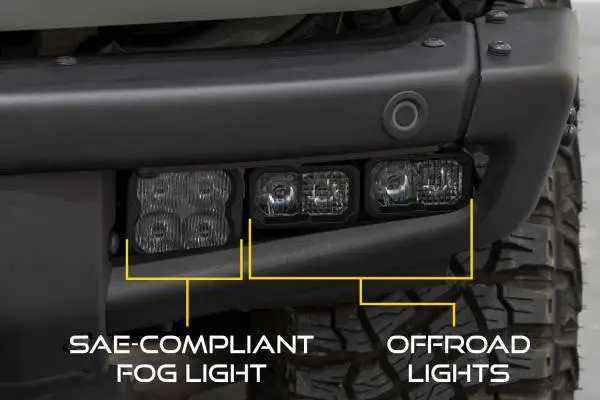 Diode Dynamics 2021 Ford Bronco Stage Series Fog Pocket Kit - White Pro image 6