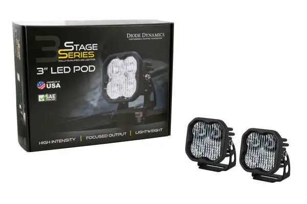 Diode Dynamics 2021 Ford Bronco SS3 LED Ditch Light Kit - Yellow Pro Combo image 6