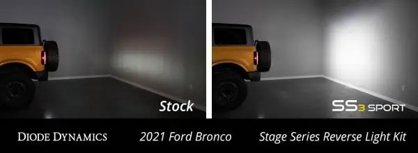 Diode Dynamics 21-22 Ford Bronco SS3 Sport Stage Series Reverse Light Kit image 7