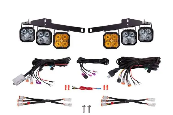 Diode Dynamics 17-20 Ford Raptor SS3 LED Fog Light Kit - Yellow Max