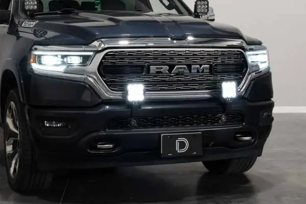 Diode Dynamics SS5 Bumper LED Pod Light Kit for 2019-Present Ram Sport - White Driving image 2
