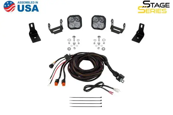 Diode Dynamics 2022+ Ford Maverick, C2 Sport Stage Series Ditch Light Kit Pro Yellow Combo image 9