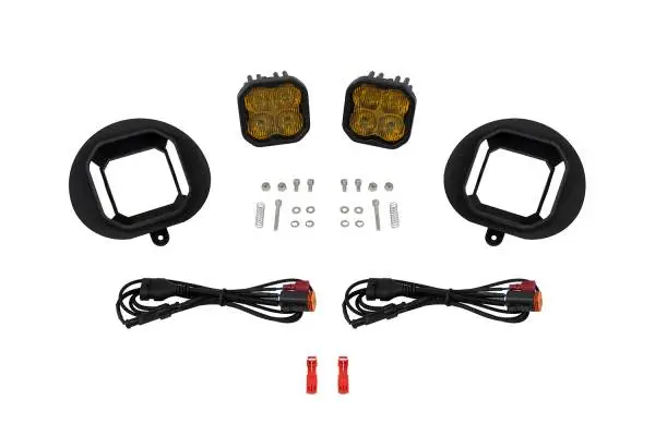 Diode Dynamics 2003 Sierra SS3 Sport Type Kit ABL Yellow SAE Fog