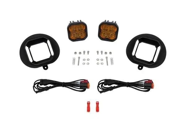 Diode Dynamics SS3 Max Type 2003 Sierra Kit ABL Yellow SAE Fog