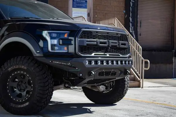 Addictive Desert Designs 17-18 Ford F-150 Raptor Stealth Fighter Front Bumper image 4