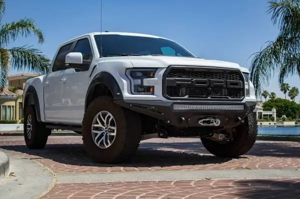 Addictive Desert Designs 17-18 Ford F-150 Raptor Stealth Fighter Front Bumper image 5