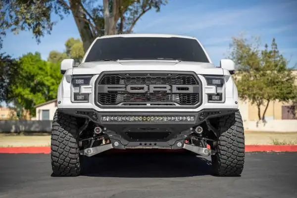 Addictive Desert Designs 17-20 Ford F-150 Raptor Rock Fighter Frame Cut Front Bumper image 2