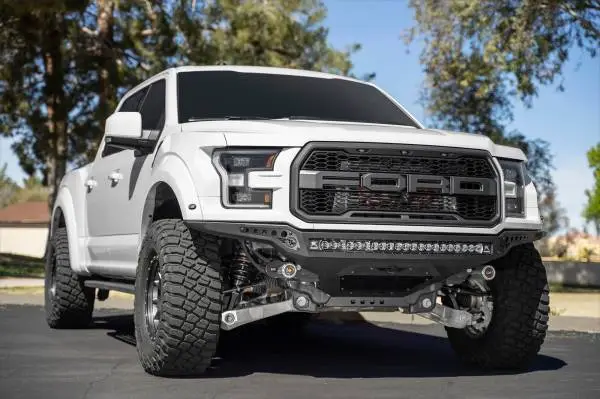 Addictive Desert Designs 17-20 Ford F-150 Raptor Rock Fighter Frame Cut Front Bumper image 3