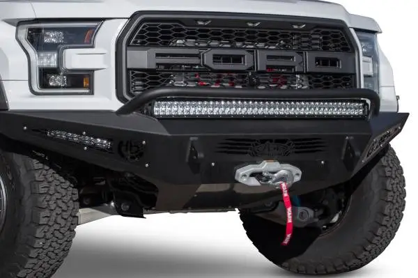 Addictive Desert Designs 17-18 Ford F-150 Raptor HoneyBadger Front Bumper w/ Winch Mount image 4