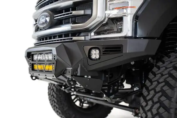 Addictive Desert Designs 17-20 Ford Super Duty Bomber Front Bumper w/ Mounts For 20in Light Bars image 2