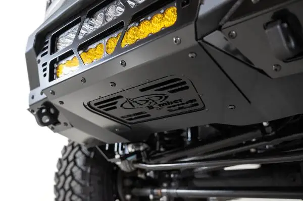 Addictive Desert Designs 17-20 Ford Super Duty Bomber Front Bumper w/ Mounts For 20in Light Bars image 4