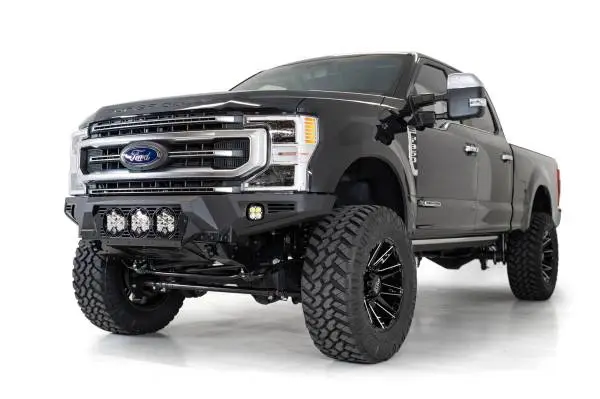 Addictive Desert Designs 17-20 Ford Super Duty Bomber Front Bumper w/ Mounts For 3 Baja Designs LP6s image 3