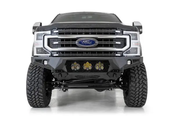 Addictive Desert Designs 17-20 Ford Super Duty Bomber Front Bumper w/ Mounts For 3 Baja Designs LP6s image 4
