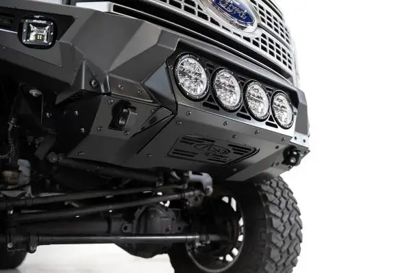 Addictive Desert Designs 17-20 Ford Super Duty Bomber Front Bumper w/ Mounts For 4 Rigid 360 6in image 4