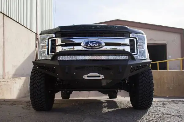 Addictive Desert Designs 17-18 Ford F-250 HoneyBadger Front Bumper w/ Winch Mount image 2