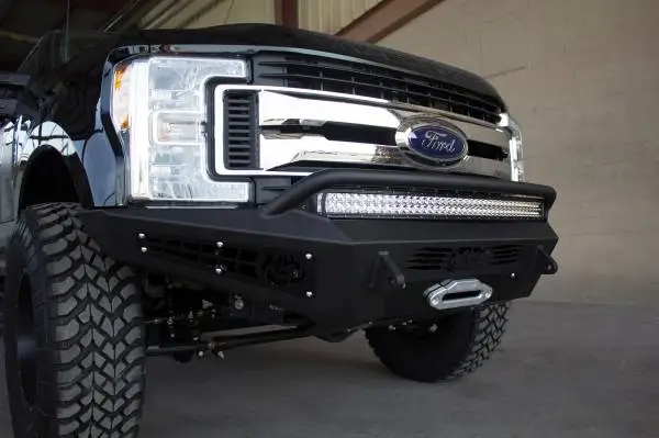 Addictive Desert Designs 17-18 Ford F-250 HoneyBadger Front Bumper w/ Winch Mount image 4