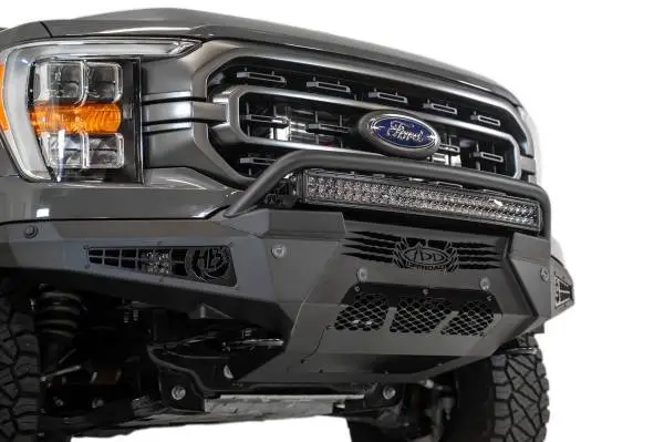 Addictive Desert Designs 2021 Ford F-150 HoneyBadger Front Bumper w/o Top Hoop image 3