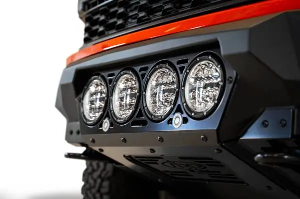 Addictive Desert Designs 2021+ Ford Raptor Bomber Front Bumper w/ 4 Rigid 360 6in Light Mounts image 2