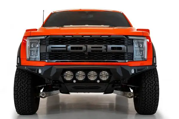 Addictive Desert Designs 2021+ Ford Raptor Bomber Front Bumper w/ 4 Rigid 360 6in Light Mounts image 3